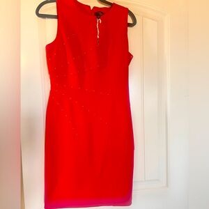 Jessica Simpson red dress